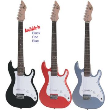 Kay KE17MR 7/8 Solid Body Full Scale Neck Electric Guitar, Red