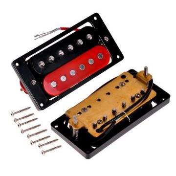 Kmise A6722 Double Coil Neck &amp; Bridge Pickups Hum Bucker Fits for 6 String Electric Guitar, 2 Sets