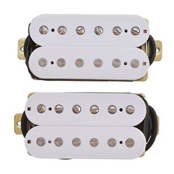 LYWS Double Coil Humbucker Pickups Bridge Neck Set for Electric Guitar Parts White