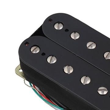 Yibuy Black HBA Electric Guitar Double Coil Bridge Neck Humbucker Pickups Set of 2