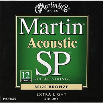 Martin acoustic guitar strings martin MSP3600 martin guitar case SP martin acoustic guitars 80/20 guitar martin Bronze martin strings acoustic 12-String Acoustic Guitar Strings, Extra Light