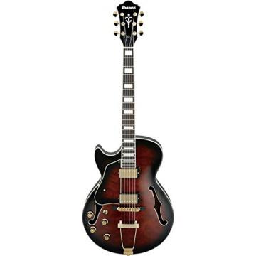 Ibanez Artcore Expressionist AG95 Left-Handed Hollowbody Electric Guitar Dark Brown Sunburst