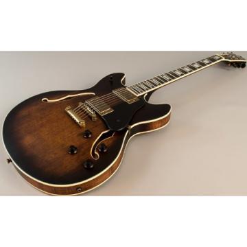 Washburn Hb36k Spruce Flame Maple Vintage Hollowbody Electric Guitar