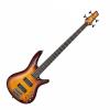 Custom Ibanez SR400E-QM Soundgear Quilted Maple 4-String Electric Bass - Brown Burst #1 small image