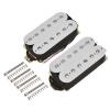 LYWS Double Coil Humbucker Pickups Bridge Neck Set for Electric Guitar Parts White