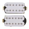 LYWS Double Coil Humbucker Pickups Bridge Neck Set for Electric Guitar Parts White