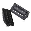 Yibuy Black Color HBC-WRM Double Coil Humbucker Pickup Neck and Bridge for Electric Guitar