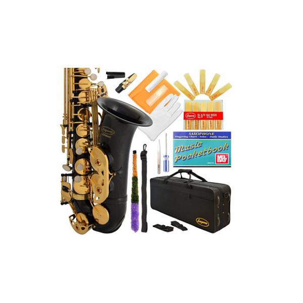 Custom Lazarro Professional Black-Gold Keys Eb E Flat Alto Saxophone Sax, 11 Reeds, Case &amp; Many Extras - 24 #1 image