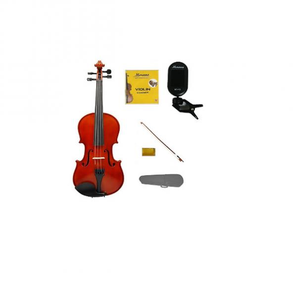 Custom Merano 4/4 (Full) Size Acoustic Student Violin with Hard Case and Bow+Free Rosin+Extra Set of String #1 image