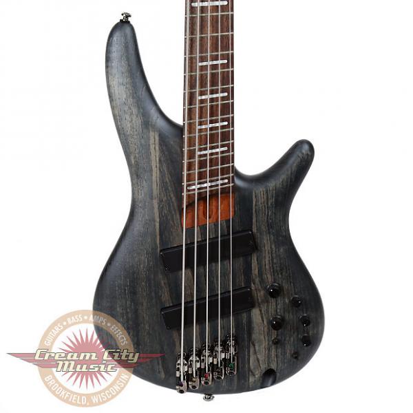 Custom Brand New Ibanez SRFF805 5-String Fanned Fret Electric Bass in Stained Black #1 image