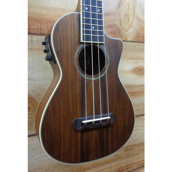 Custom Fender® Mino'Aka Koa Concert Acoustic Electric Ukulele Natural Satin #1 image