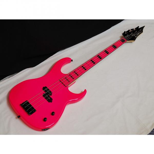 Custom DEAN Custom Zone 4-string BASS guitar in Florescent Pink NEW #1 image