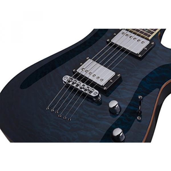 Schecter 239 Solid-Body Electric Guitar, See-Through Blue #5 image