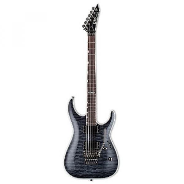 ESP MH LMH1001STBLK Solid-Body Electric Guitar, See Thru Black #1 image