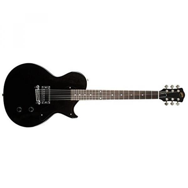 AXL AL-980-BK USA Torino Classic Solid-Body Electric Guitar, Black #1 image