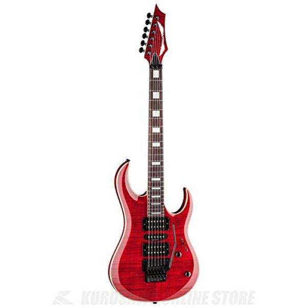 Dean MAB3 FM TRD Michael Batio Flame Top Solid-Body Electric Guitar, Trans Red #1 image