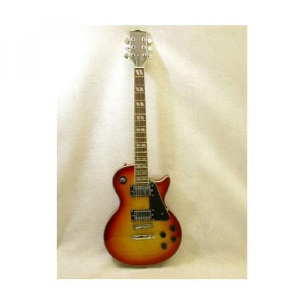 Cherry Sunburst LP Classic ELECTRIC GUITAR Solid Wood Right Handed 6 String #1 image