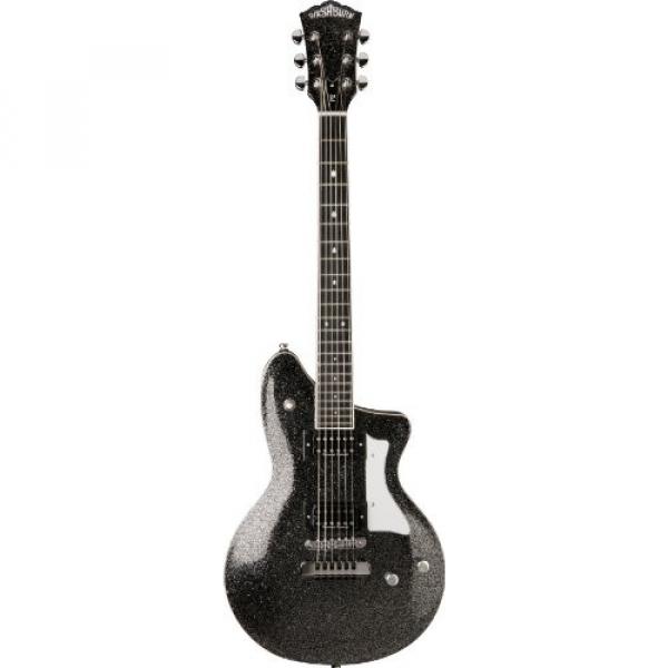 Washburn P2BSK Nuno Bettencourt Signature Series Solid-Body Electric Guitar, Black Sparkle Finish #1 image