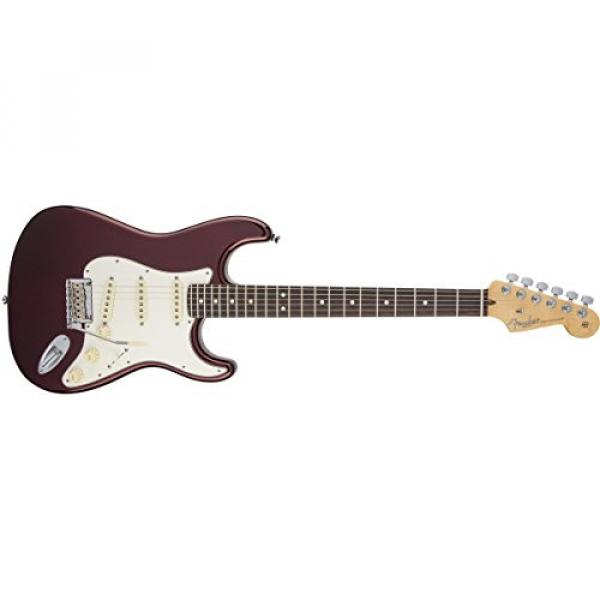 Fender American Standard Stratocaster Solid-Body Electric Guitar with Hard-Shell Case, Bourdeux Metallic #1 image