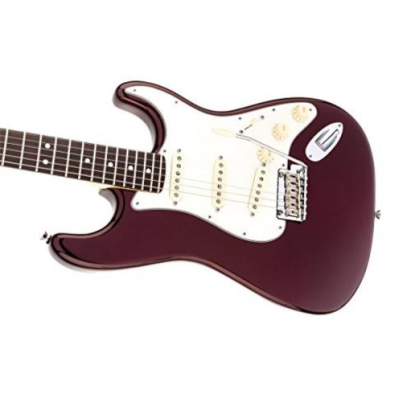 Fender American Standard Stratocaster Solid-Body Electric Guitar with Hard-Shell Case, Bourdeux Metallic #4 image