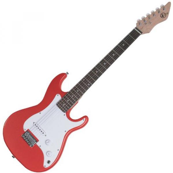 Kay KE17MR 7/8 Solid Body Full Scale Neck Electric Guitar, Red #1 image