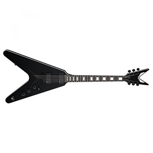 Dean V STH BKS Solid-Body Electric Guitar, Satin Black #1 image