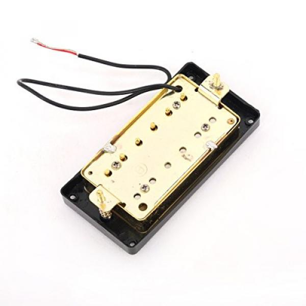 Musiclily Humbucker Humbucking Bridge and Neck Pickup Double Coil Pickup Set for Gibson LP Les Paul Guitar Replacement, Gold with Black Frame #2 image