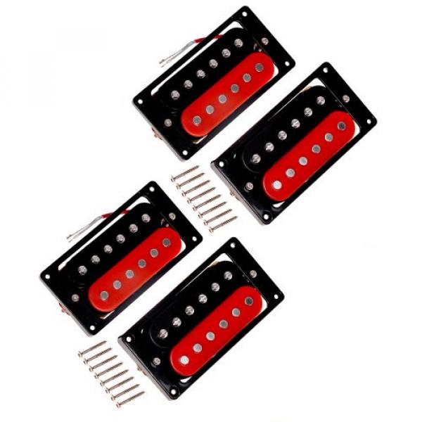 Kmise A6722 Double Coil Neck &amp; Bridge Pickups Hum Bucker Fits for 6 String Electric Guitar, 2 Sets #1 image