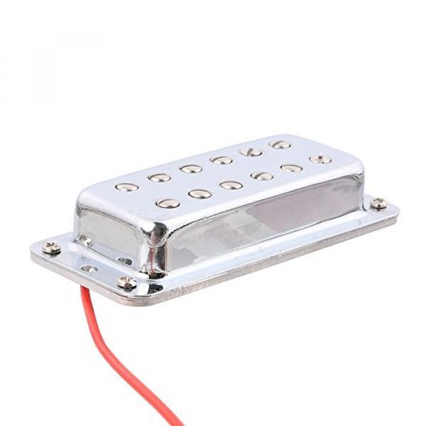 LYWS Mini Humbucker Double Coil Guitar Pickup Neck Bridge for LP Les Paul Guitar Chrome #4 image