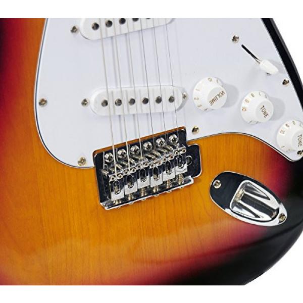 Pyle-Pro PEGKT15SB Beginner Electric Guitar Package - Sun Burst #4 image