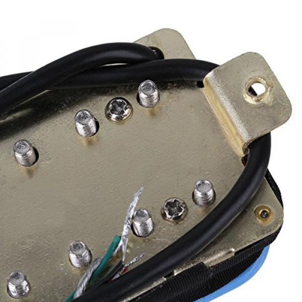 Yibuy Light Blue Color HBBC-BL-XBN 4P Double Coil Humbucker Pickup Neck and Bridge for Electric Guitar #6 image