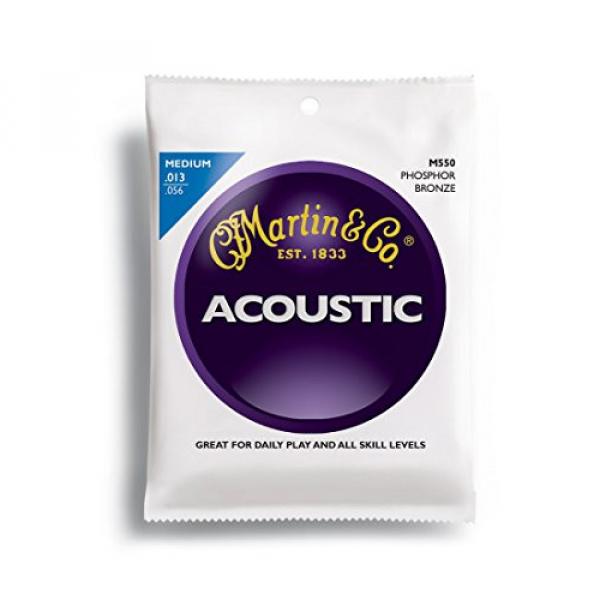 Martin martin M550 dreadnought acoustic guitar Phosphor martin guitar Bronze martin strings acoustic Acoustic martin guitar strings Guitar Strings, Medium #1 image