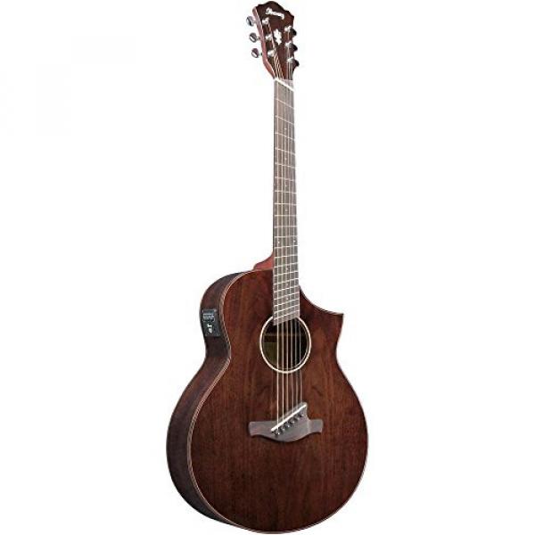 Ibanez AEW40FFCDNT Walnut Multi-Scale Acousitc-Electric Guitar Gloss Natural #2 image