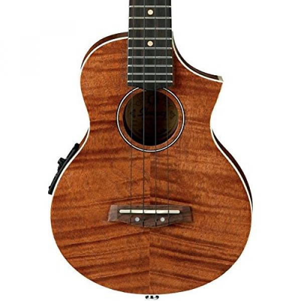 Ibanez UEW15E Flame Mahogany Concert Acoustic-Electric Ukulele Natural #1 image