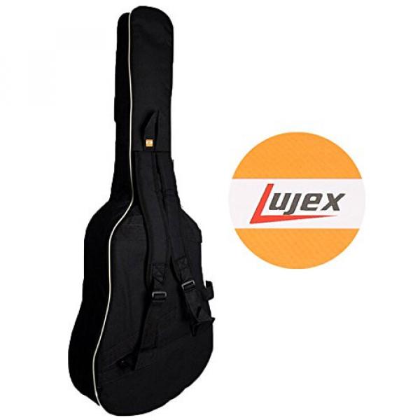 Lujex Thicken Padded Anti-collision 41 Inch Gig Bag Double Shoulder Hand Carry Guitar Case (Black) #2 image