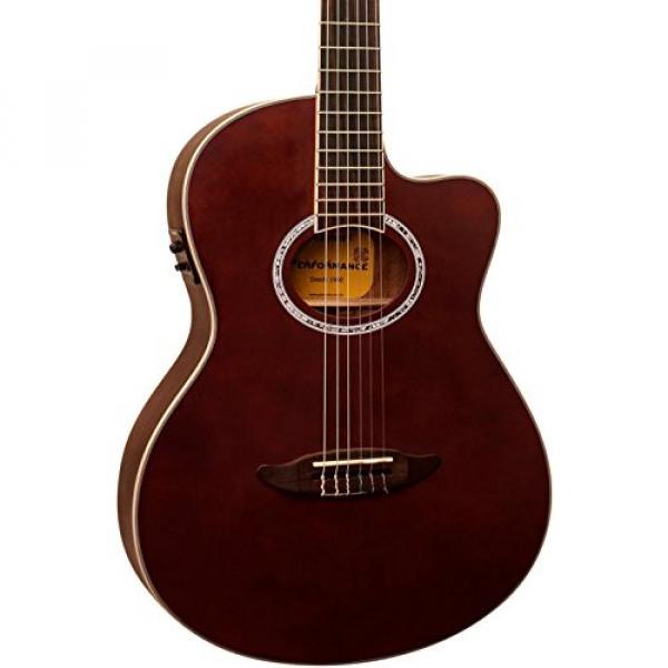 Giannini GNF-8R CEQ Cutaway Nylon String Acoustic-Electric Guitar Light Satin Chocolate #1 image