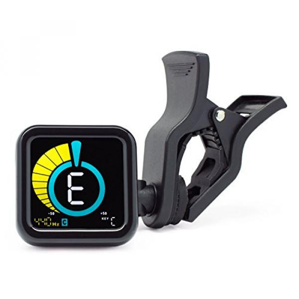 KLIQ UberTuner - Clip-On Tuner for All Instruments - with Guitar, Bass, Violin, Ukulele &amp; Chromatic Tuning Modes #2 image