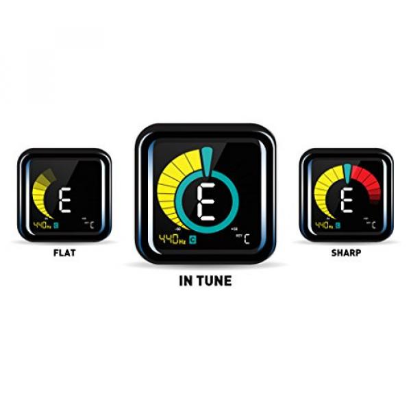 KLIQ UberTuner - Clip-On Tuner for All Instruments - with Guitar, Bass, Violin, Ukulele &amp; Chromatic Tuning Modes #6 image