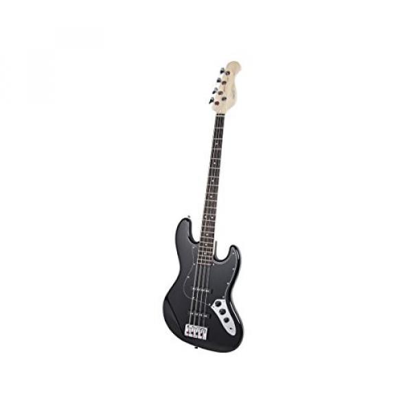 Monoprice 610700 Bourbon Street Jam Electric Bass Guitar - Black #1 image