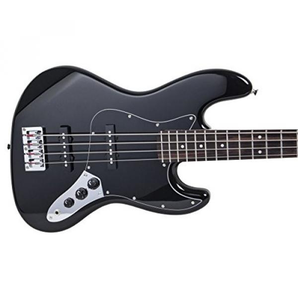 Monoprice 610700 Bourbon Street Jam Electric Bass Guitar - Black #2 image